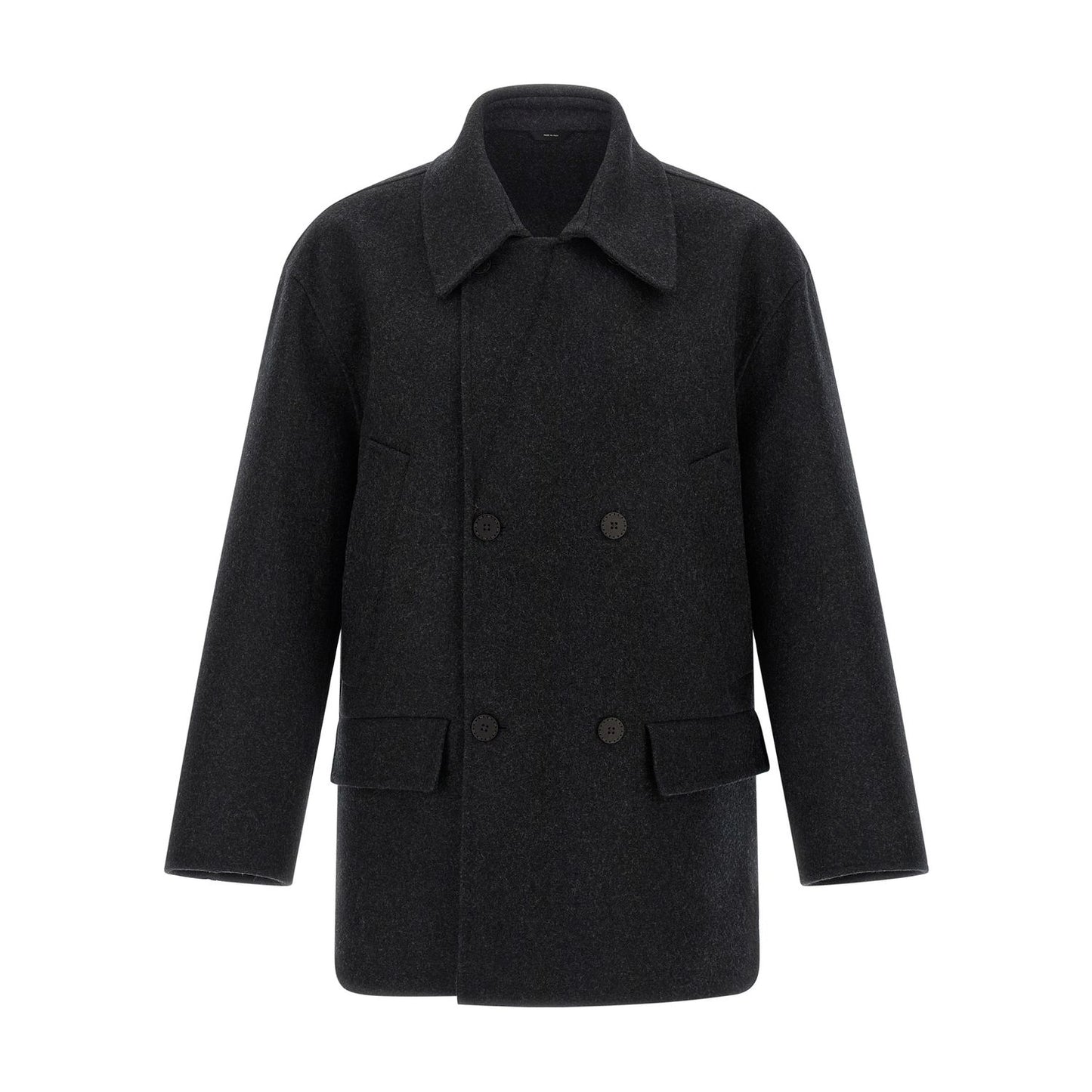 Fendi Gray Virgin Wool Coat