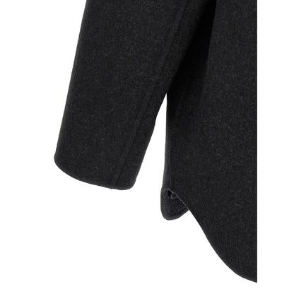 Fendi Gray Virgin Wool Coat