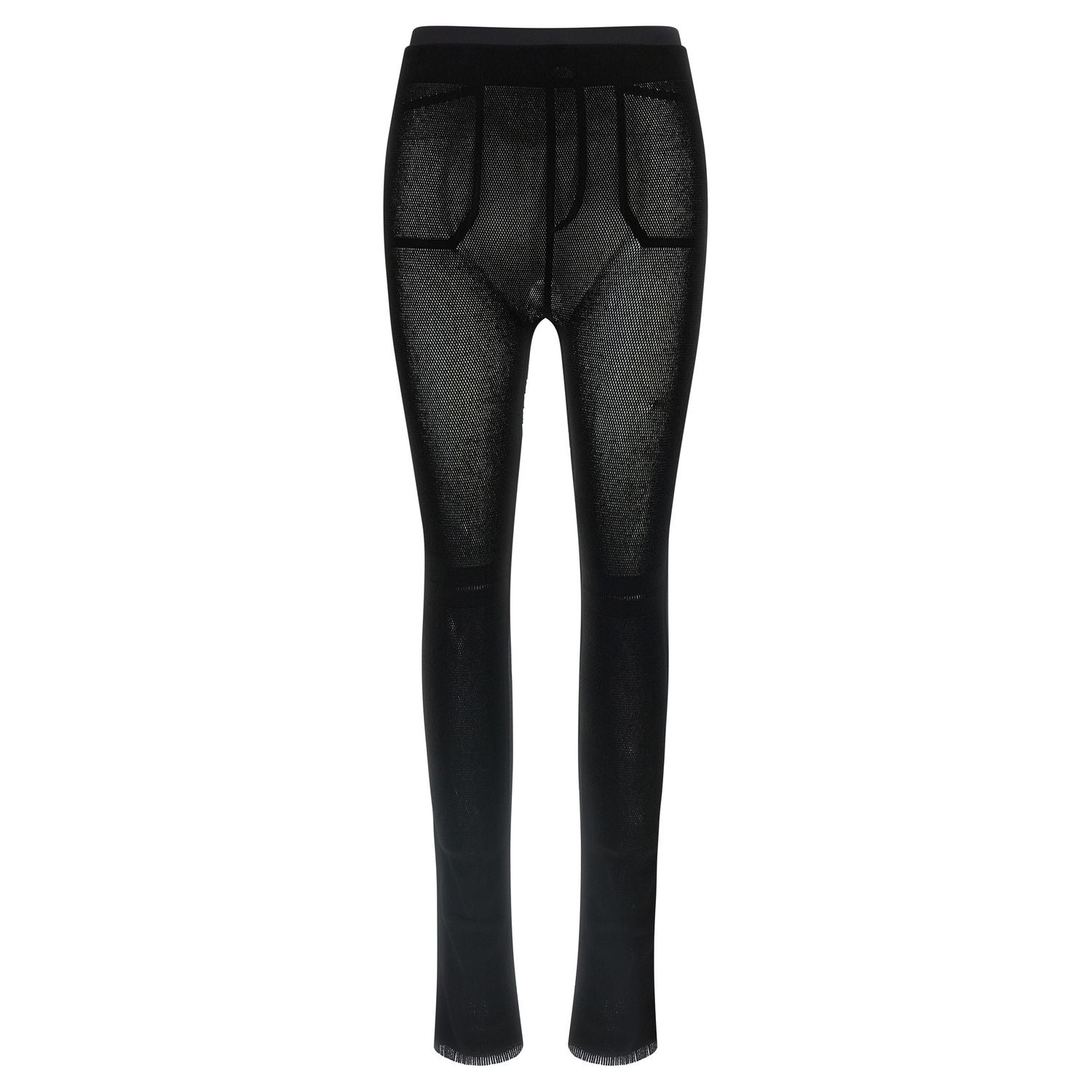 Issey Miyake Black Nylon Leggings