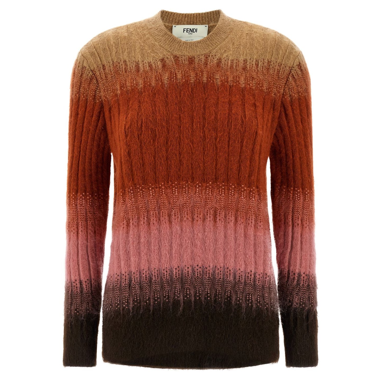 Fendi Multicolor Wool Cardigan