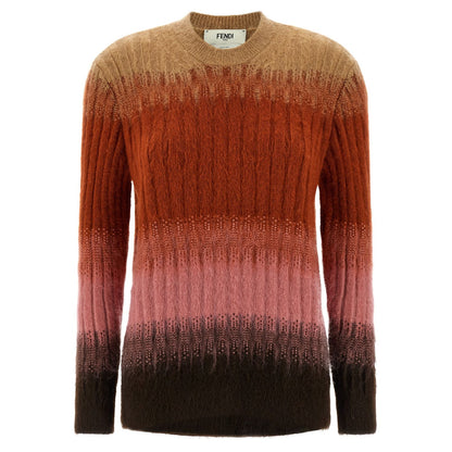 Fendi Multicolor Wool Cardigan