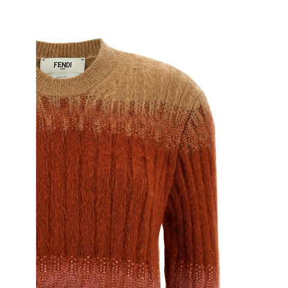 Fendi Multicolor Wool Cardigan