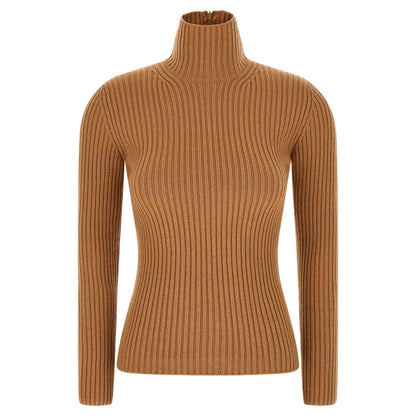 Max Mara Beige Wool Cardigan