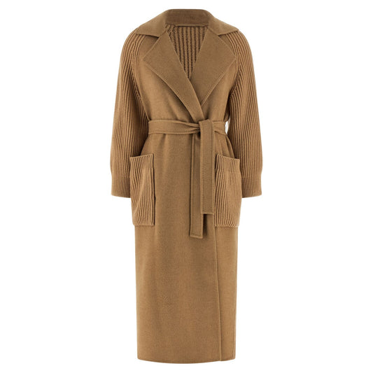 Max Mara Beige Wool Coat