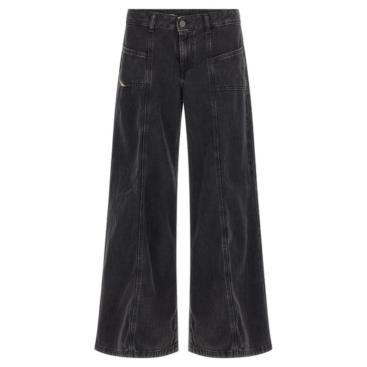 Diesel Black Cotton Jeans Denim