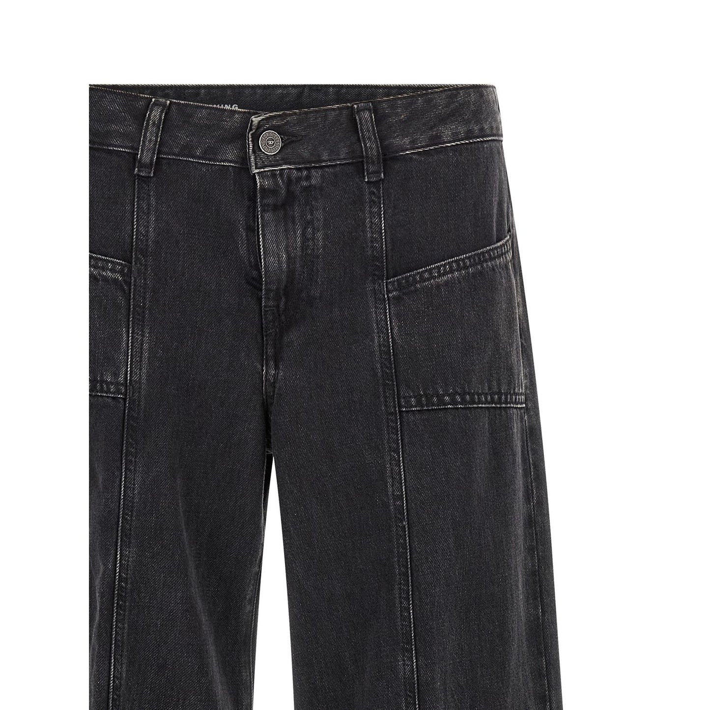Diesel Black Cotton Jeans Denim