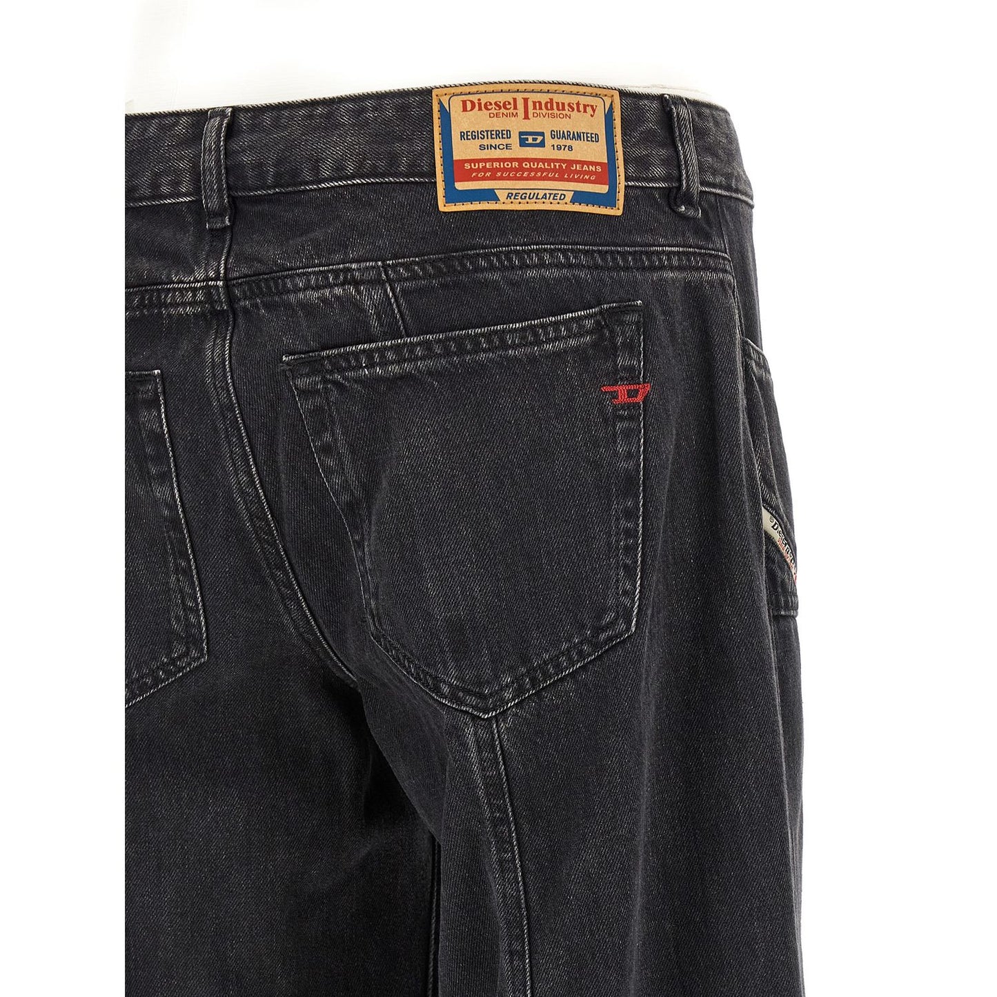Diesel Black Cotton Jeans Denim