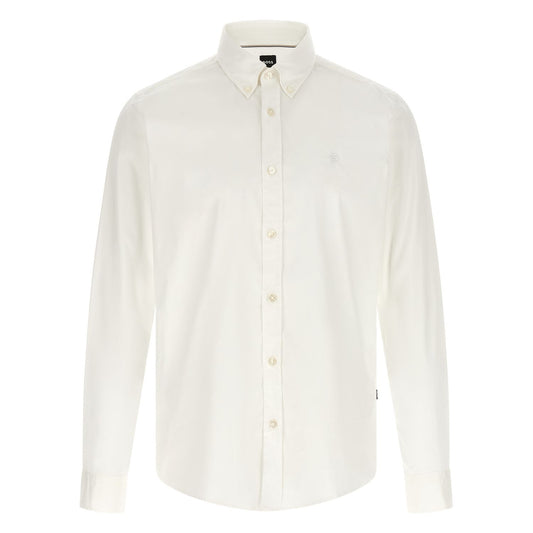 Hugo Boss White Cotton Blouse