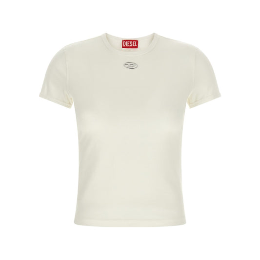 Diesel White Cotton T-Shirt