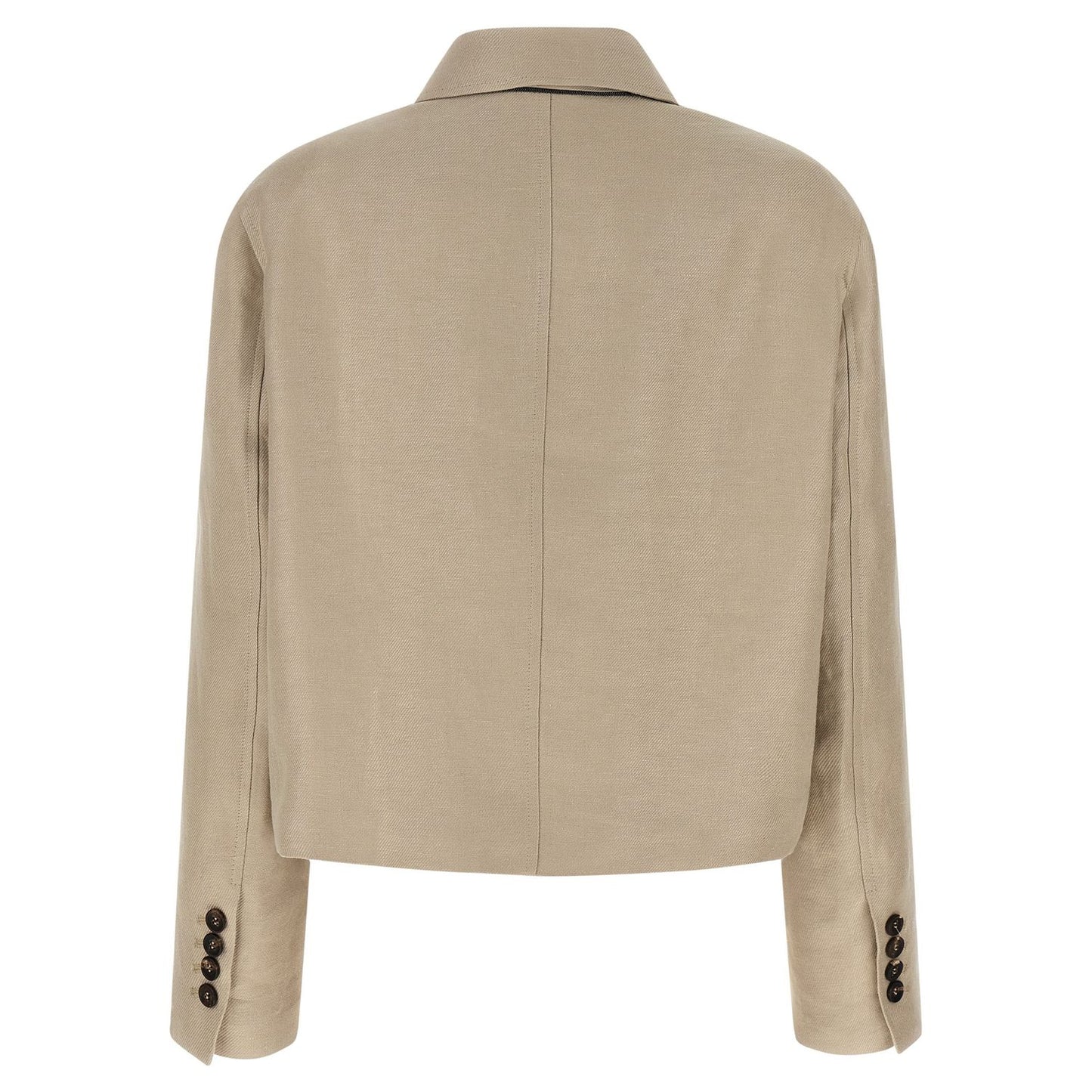 Brunello Cucinelli Beige Linen Blazer