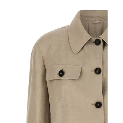 Brunello Cucinelli Beige Linen Blazer