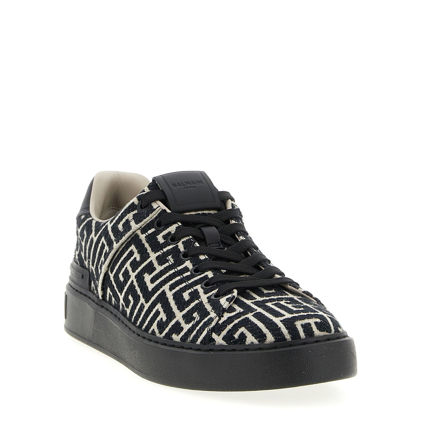 Balmain Black Cotton Sneakers