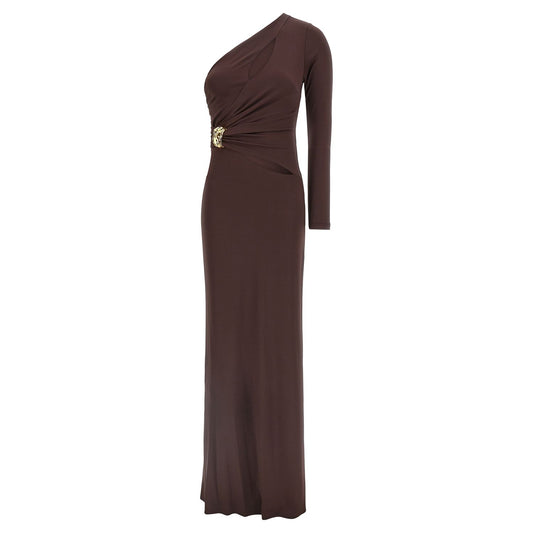 Elisabetta Franchi Brown Viscose Long Dress