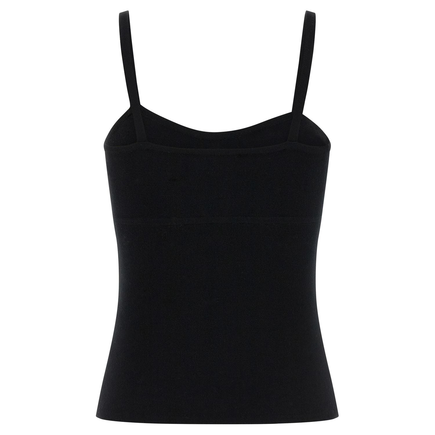 Max Mara Black Virgin Wool Tank Tops