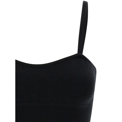 Max Mara Black Virgin Wool Tank Tops