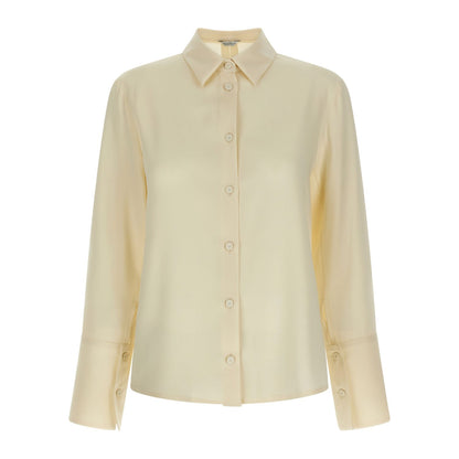 Max Mara White Silk Blouse