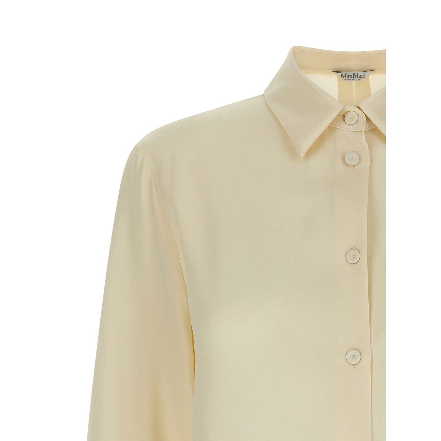 Max Mara White Silk Blouse