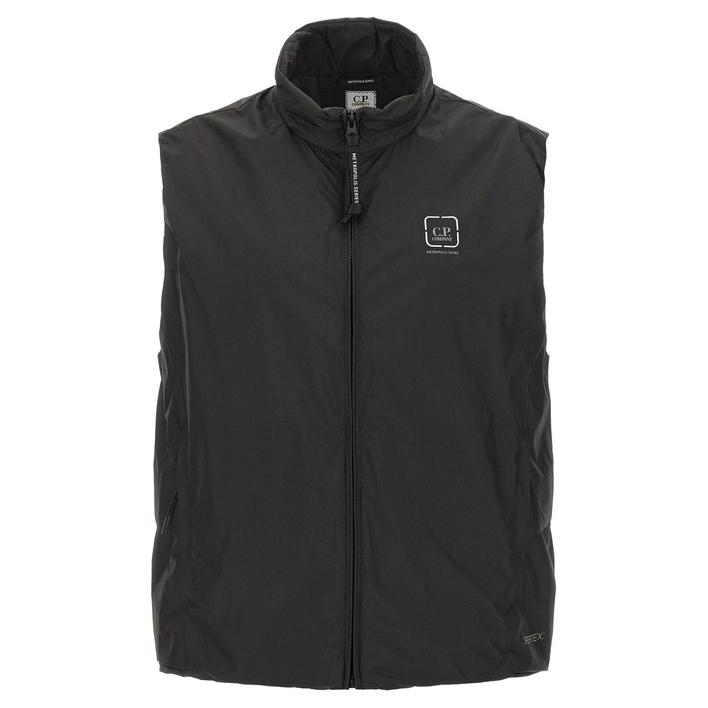 C.P. Company Black Polyamide Sleeveless Jacket