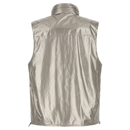 C.P. Company Silver Polyester Sleeveless Jacket