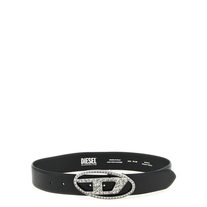 Diesel Black Leather Regular Belt