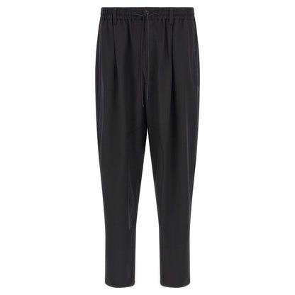 Y-3 Black Polyester Casual Pants