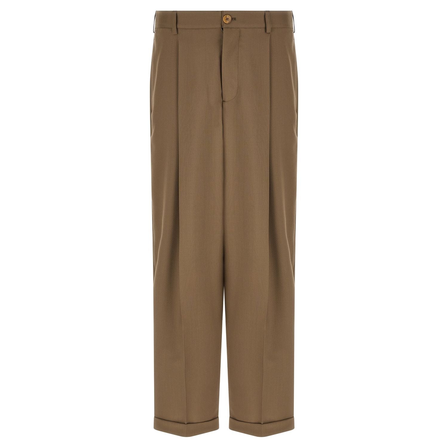 Marni Beige Virgin Wool Casual Pants