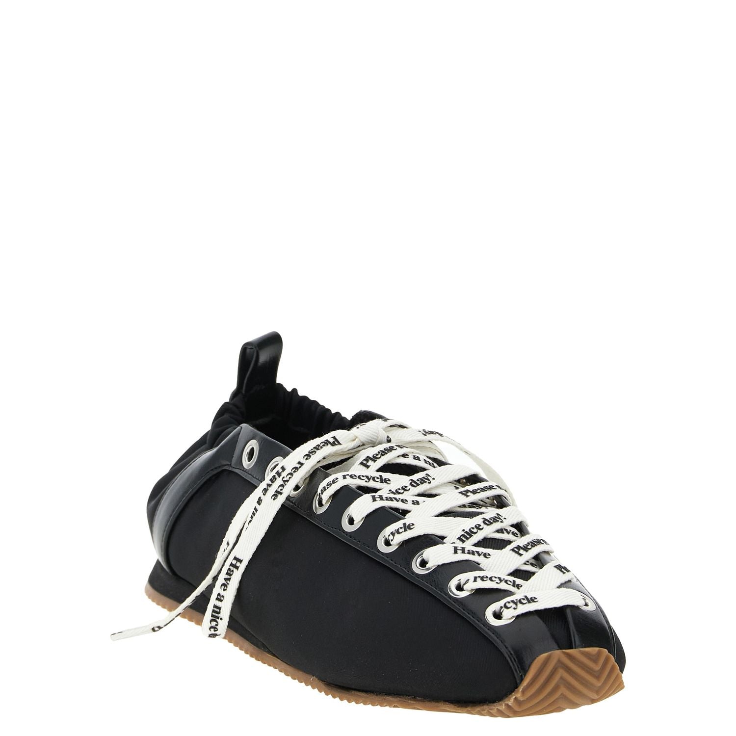 Ganni Black Polyamide Ballet Flats