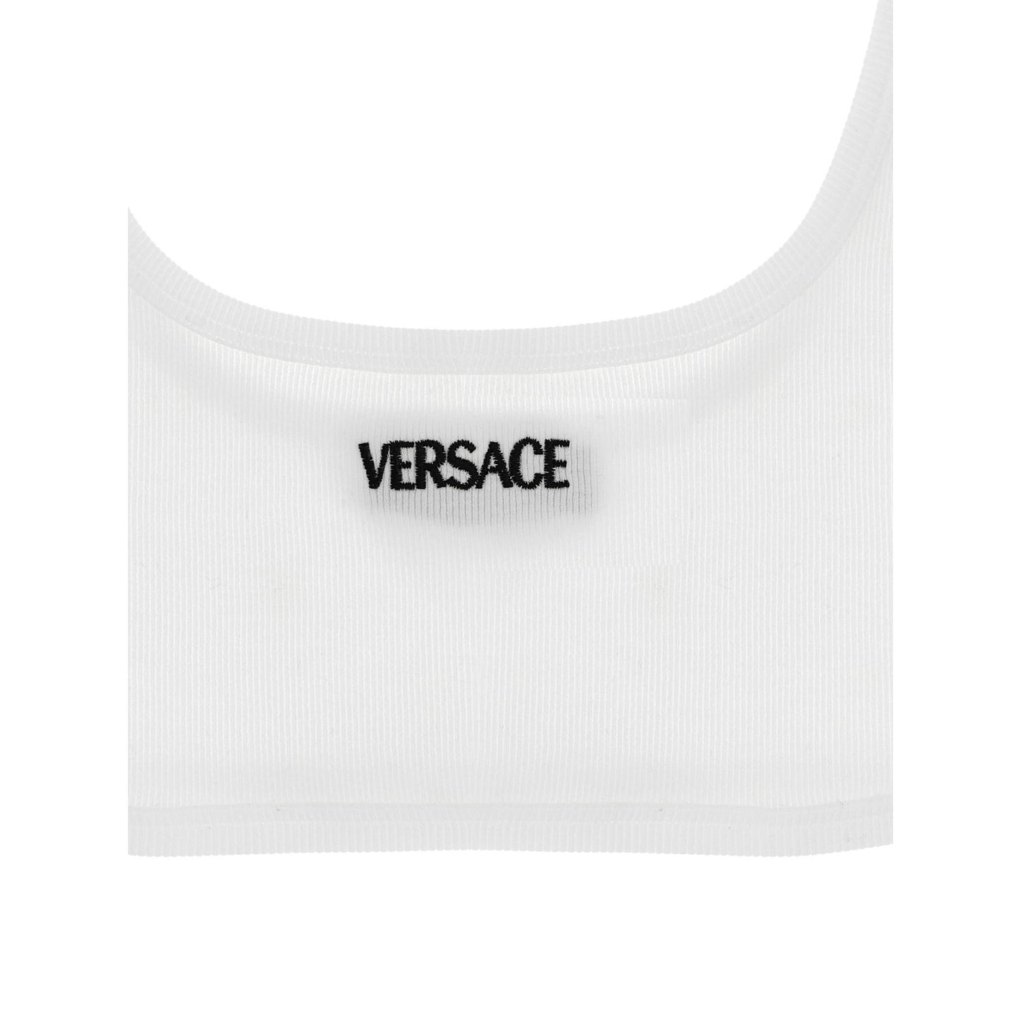 Versace White Cotton Bra