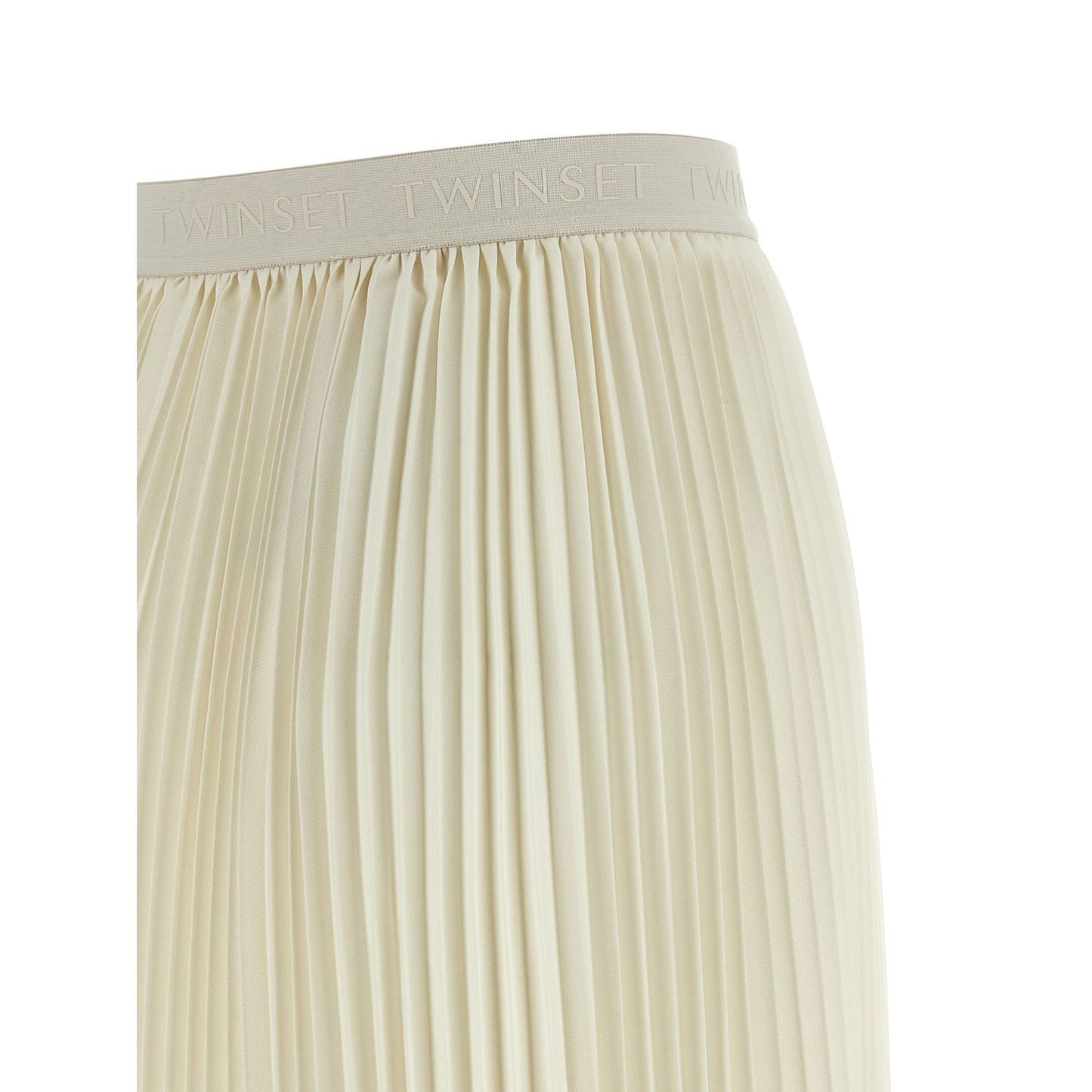 Twinset White Polyester Mini Skirt