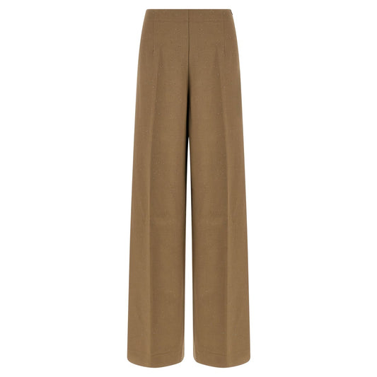 Herno Brown Viscose Casual Pants