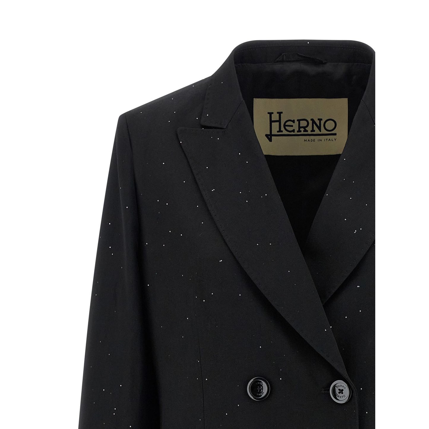 Herno Black Viscose Blazer