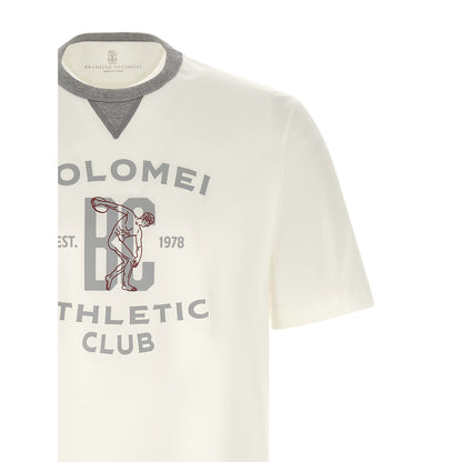 Brunello Cucinelli White Cotton T-Shirt