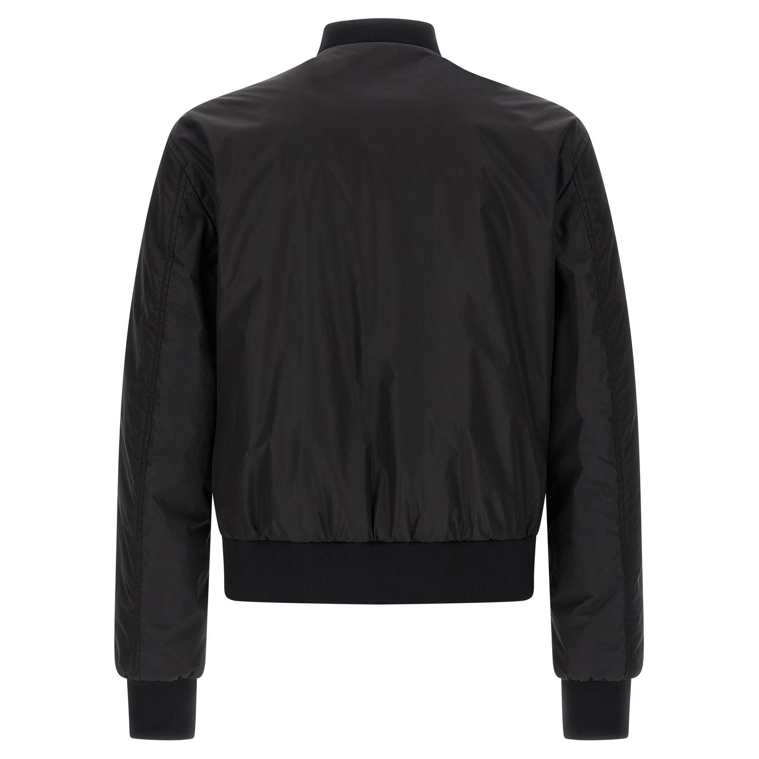 Dolce & Gabbana Black Polyamide Bomber
