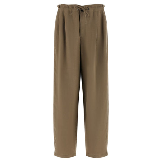 Brunello Cucinelli Beige Viscose Casual Pants