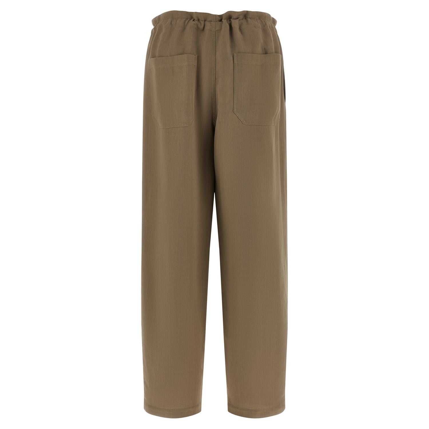 Brunello Cucinelli Beige Viscose Casual Pants