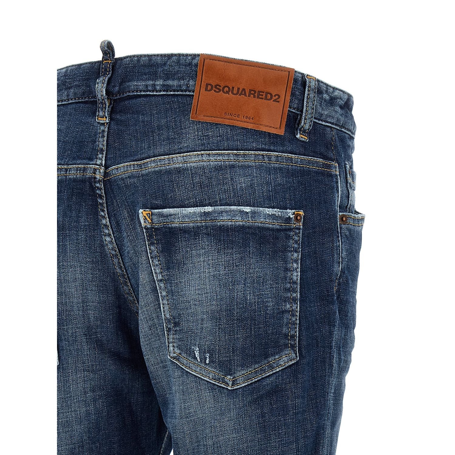 Dsquared² Blue Cotton Jeans Denim