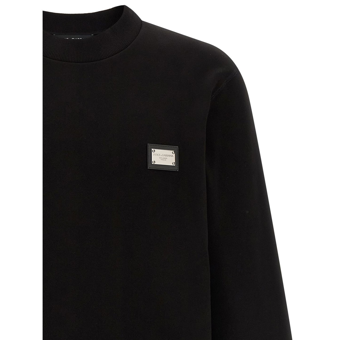Dolce & Gabbana Black Cotton Sweatshirt