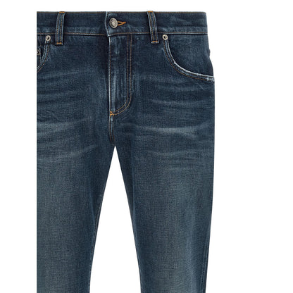 Dolce & Gabbana Blue Cotton Jeans Denim