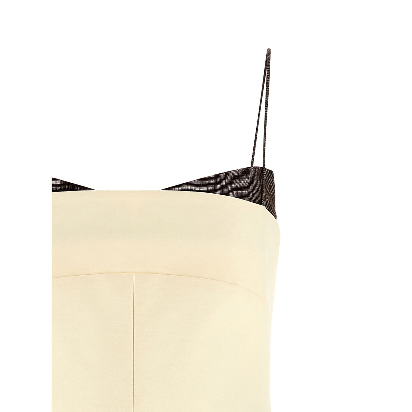 Entire Studios Beige Cotton Short Dress