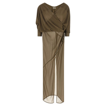 Entire Studios Bicolor Polyester Long Dress
