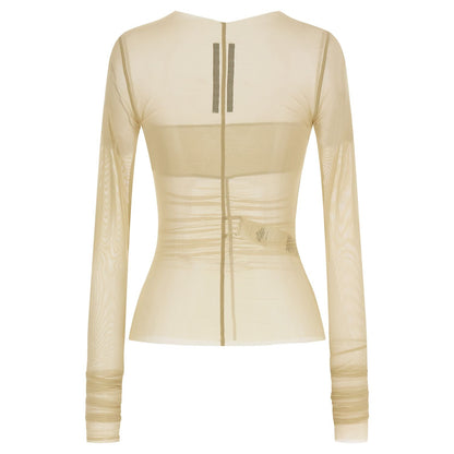 Rick Owens Beige Nylon Shirt