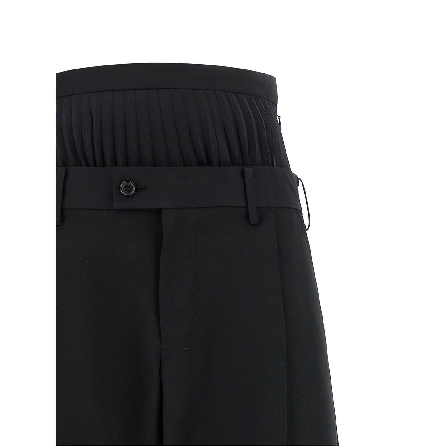 Junya Watanabe Black Wool Pants