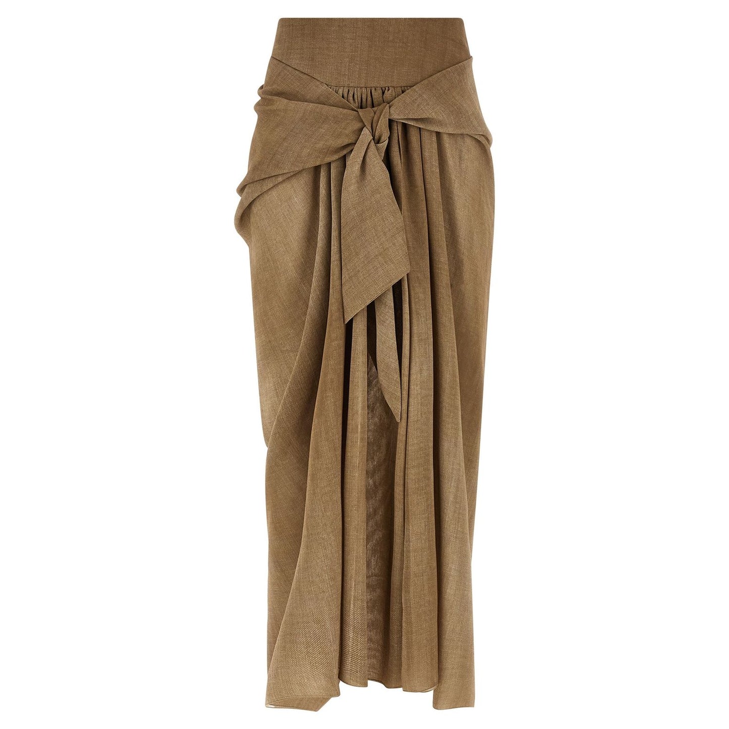 Ermanno Scervino Beige Polyester Mini Skirt