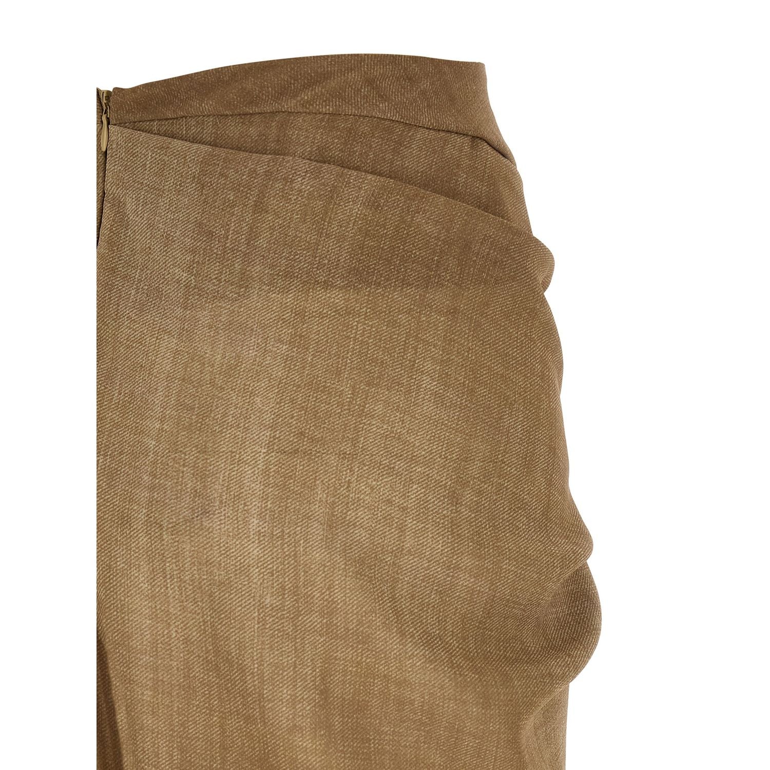 Ermanno Scervino Beige Polyester Mini Skirt