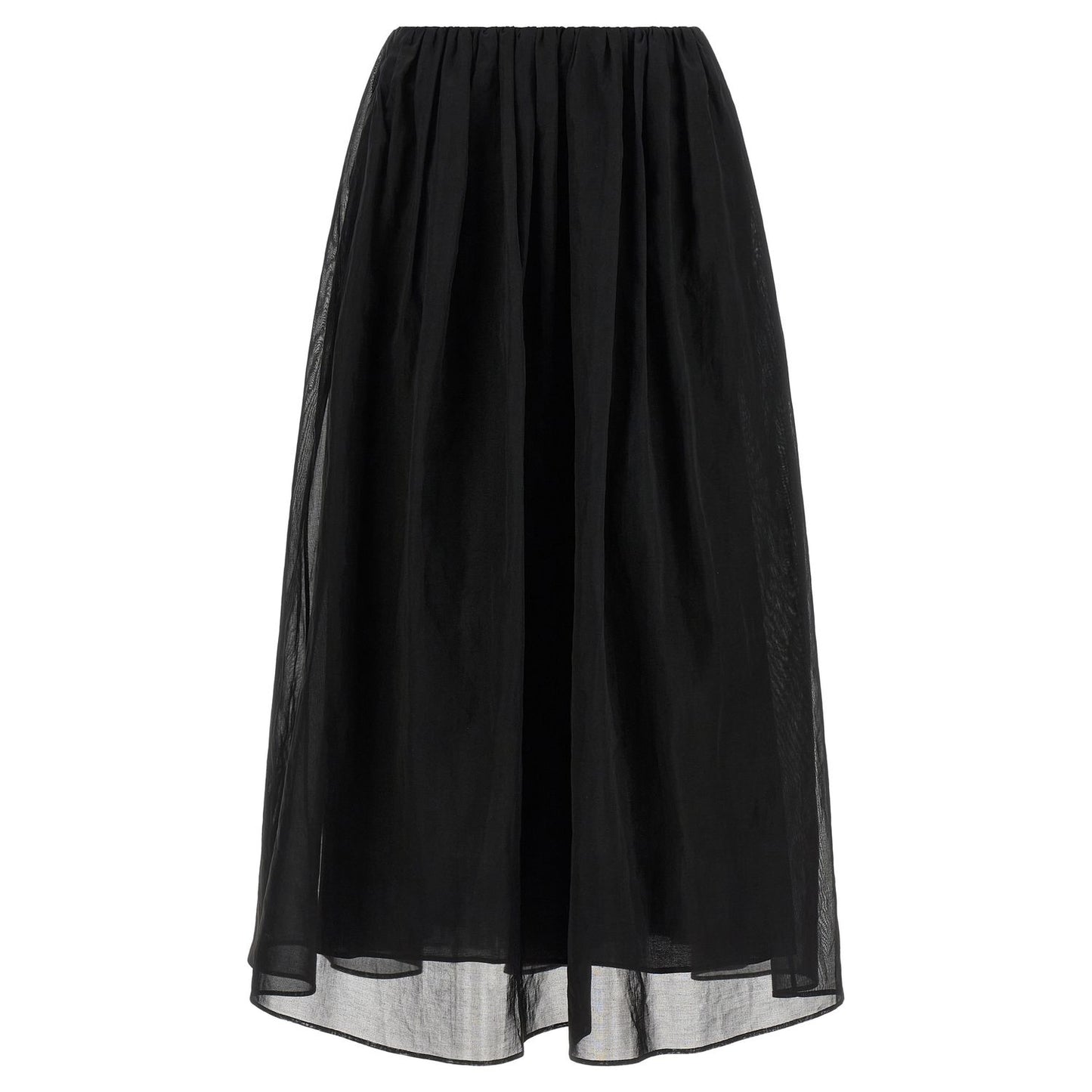 Brunello Cucinelli Black Cotton Mini Skirt