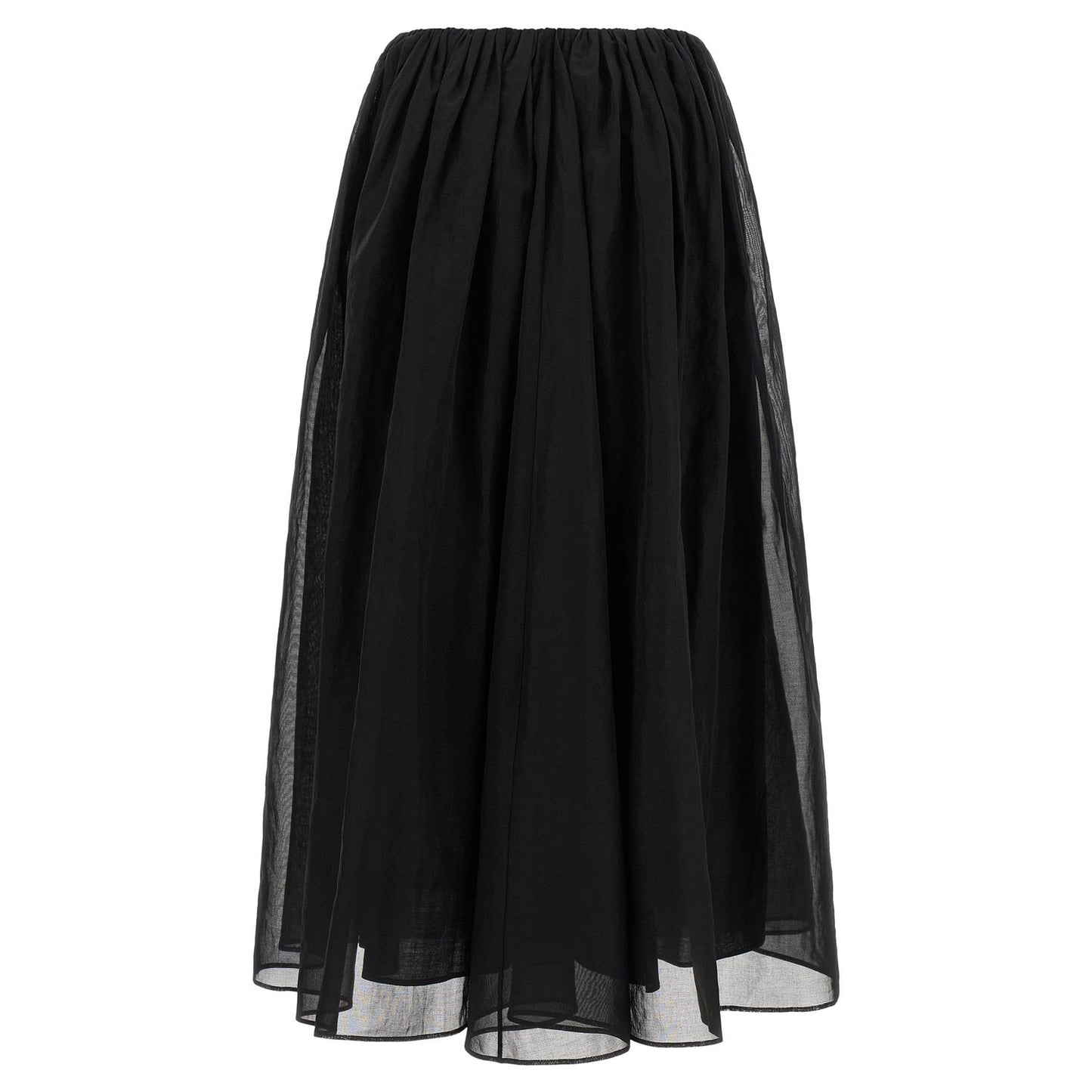 Brunello Cucinelli Black Cotton Mini Skirt