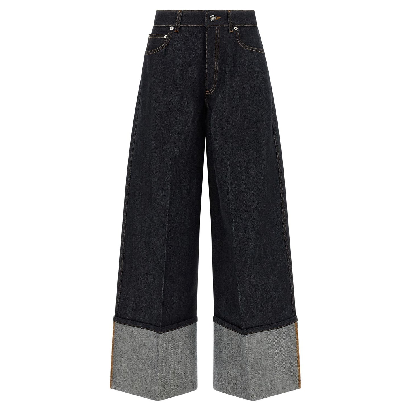 Givenchy Blue Cotton Flared Jeans