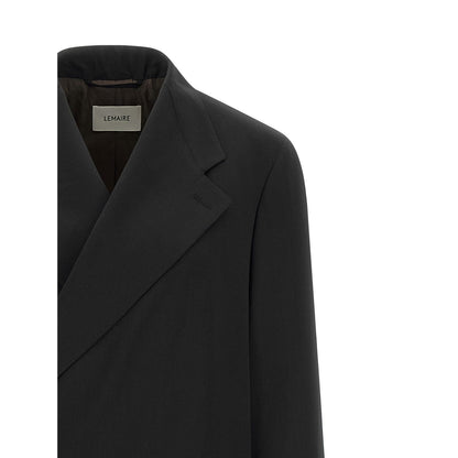 Lemaire Blue Wool Coat