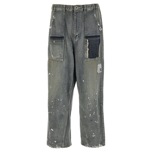 Maison Mihara Yasuhiro Blue Cotton Tapered Jeans