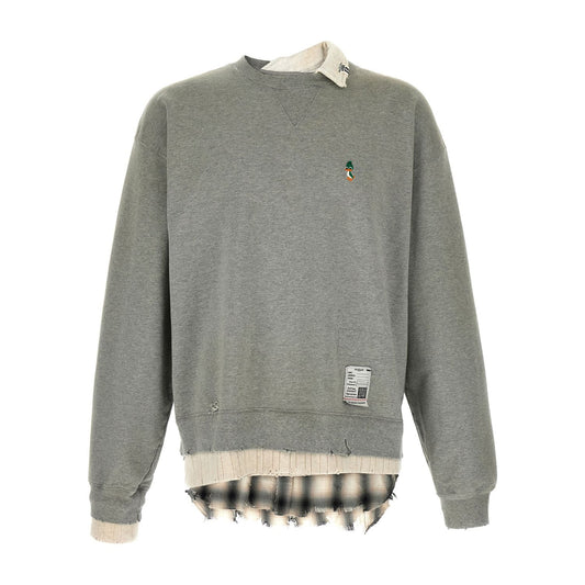 Maison Mihara Yasuhiro Gray Cotton Sweatshirt